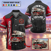 This Is How I Roll - Personalized Upload Vechicle Photo For Firefighter Shirt K1702 Trhn