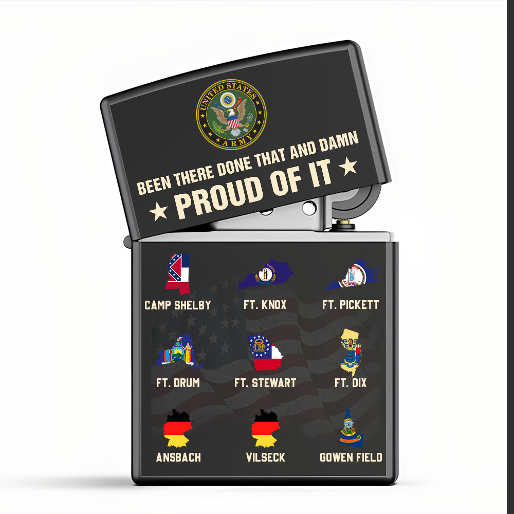 Personalized Lighter Military Veteran Proudly Served In Military Base Personalized Gift K1702 Trhn