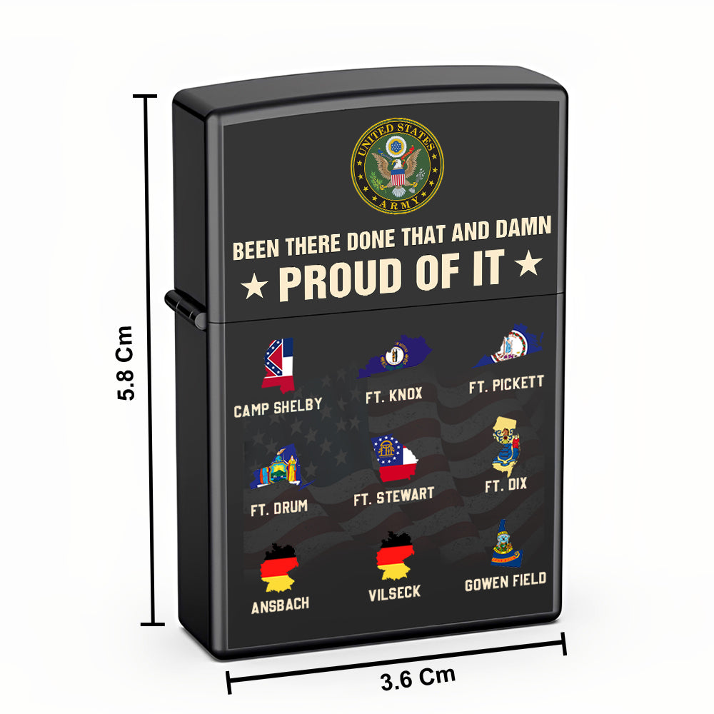 Personalized Lighter Military Veteran Proudly Served In Military Base Personalized Gift K1702 Trhn