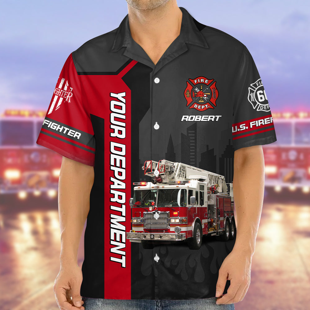 This Is How I Roll - Personalized Upload Vechicle Photo For Firefighter Shirt K1702 Trhn