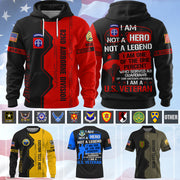 Personalized All Over Print Veteran Shirt I Am Not A Hero Not A Legend I Am A US Veteran Custom Gift For Veterans K1702 Trhn