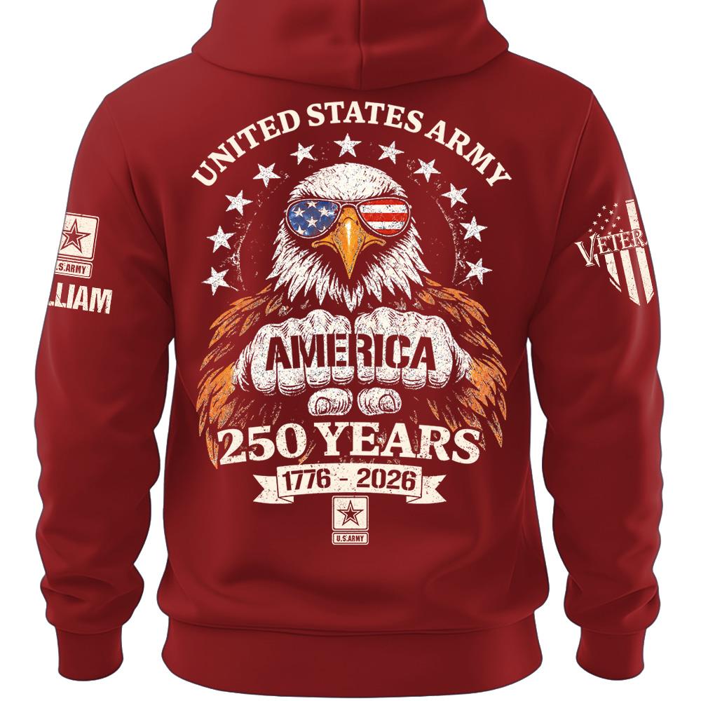 Custom America 250 Years Shirt Available All Military Branches Gift For Veterans Soldier K1702 MT2