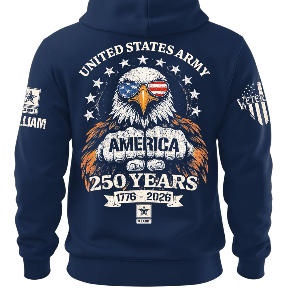 Custom America 250 Years Shirt Available All Military Branches Gift For Veterans Soldier K1702 MT2
