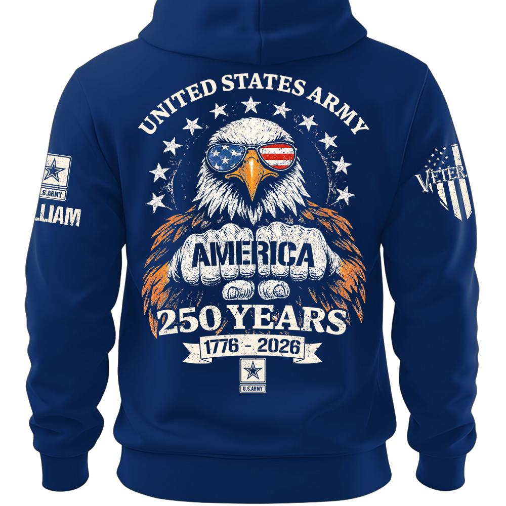 Custom America 250 Years Shirt Available All Military Branches Gift For Veterans Soldier K1702 MT2