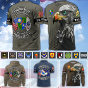 Personalized Veteran Shirt  It Was Once My Life US Veteran I Will Always Be Proud Of It Eagle America All Over Print Shirt K1702 MT2