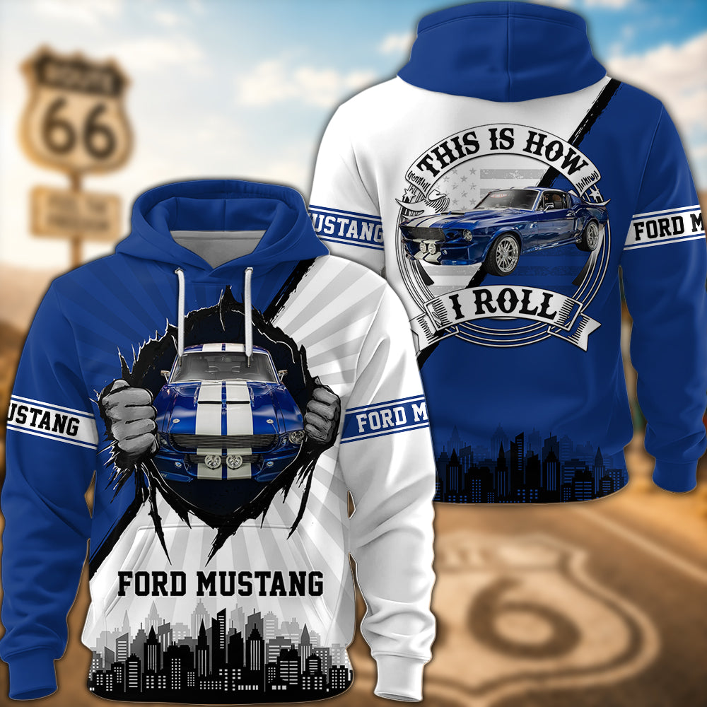 Personalized Shirt This Is How I Roll - Custom Photo Classic Car Shirt K1702 MT2