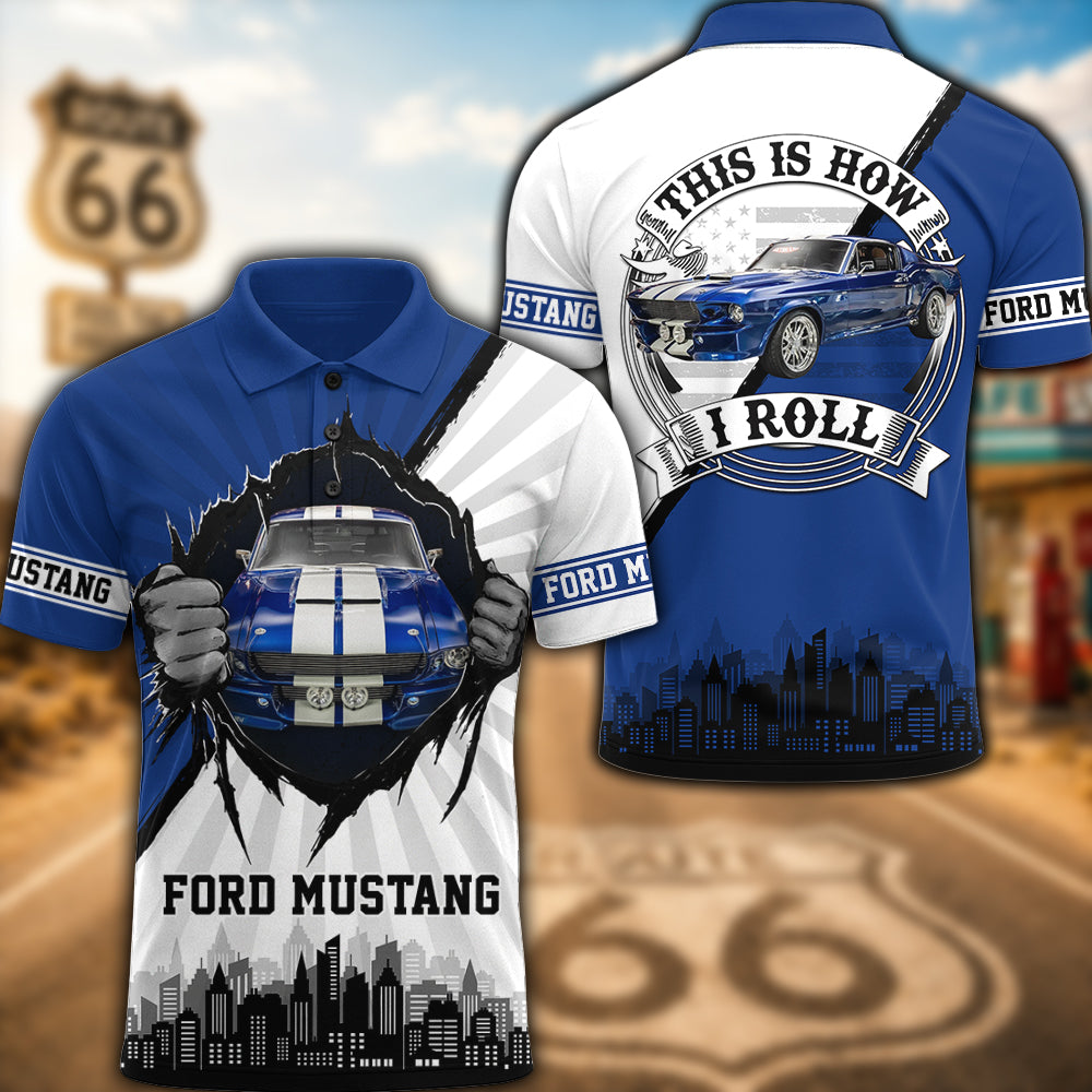 Personalized Shirt This Is How I Roll - Custom Photo Classic Car Shirt K1702 MT2