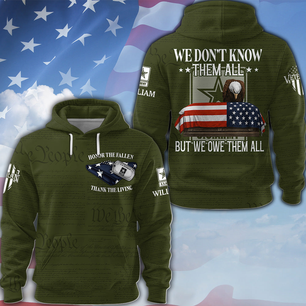 Custom Veteran Shirt We Don't Know Them All But Me Owe Them All, All Over Print Shirt Gift For Veterans K1702 MT2
