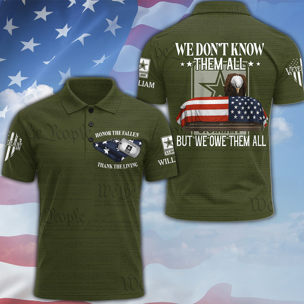 Custom Veteran Shirt We Don't Know Them All But Me Owe Them All, All Over Print Shirt Gift For Veterans K1702 MT2