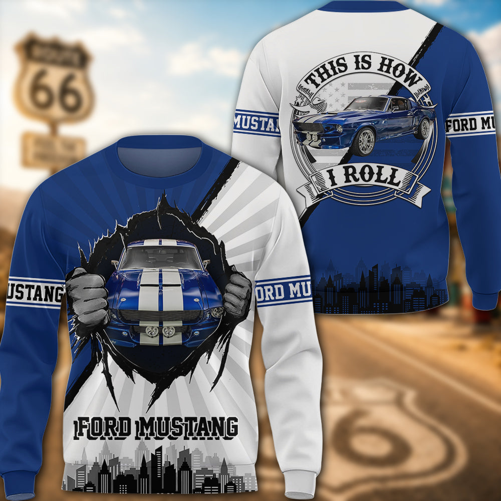 Personalized Shirt This Is How I Roll - Custom Photo Classic Car Shirt K1702 MT2