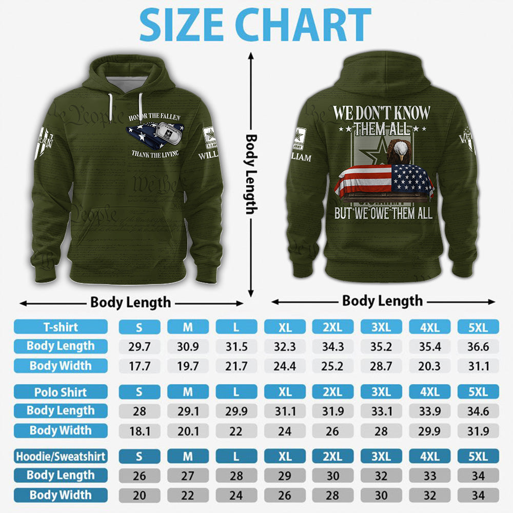 Custom Veteran Shirt We Don't Know Them All But Me Owe Them All, All Over Print Shirt Gift For Veterans K1702 MT2