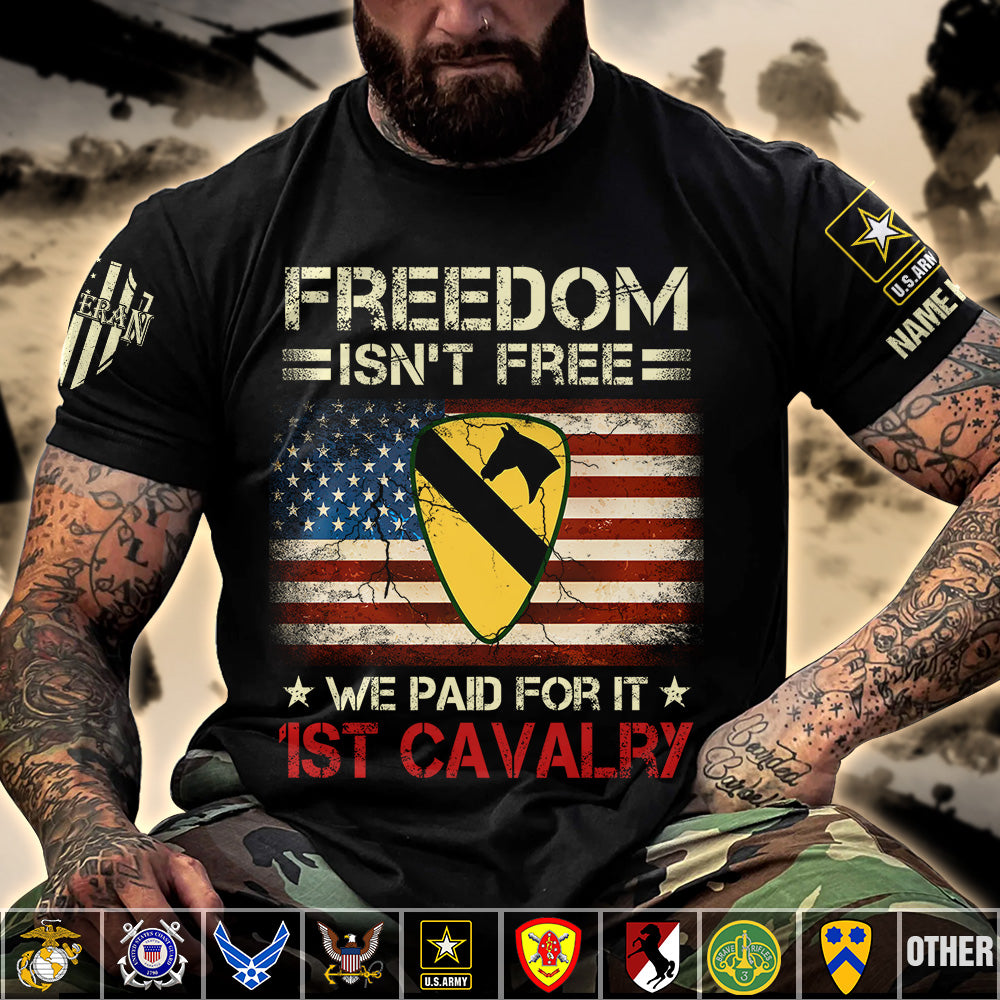 Custom Shirt Freedom Isn't Free I Paid For It Us Veteran Gift For Memorial Day Veteran Gift K1702