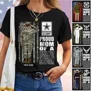 Proud Army Mom Custom Camouflage Shirt For US Military Mom Dad Sister ... All Other Family Members K1702
