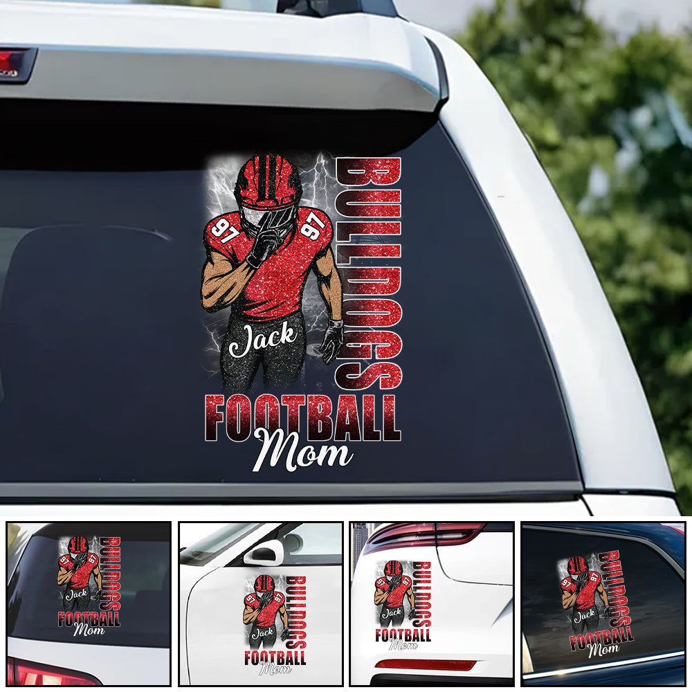 Custom Football Game Day Personalized Car Decal Sticker Custom Team Name K1702
