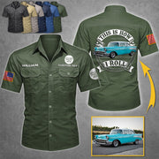 This Is How I Roll - Custom Photo Classic Car Cotton Cargo Shirt - Personalized Name Car Shirt K1702 MT2