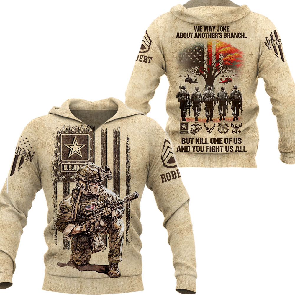 Custom All Over Print Shirt US Military Veteran Available All Military Branch Gift For Veteran Soldier Dad Grandpa K1702