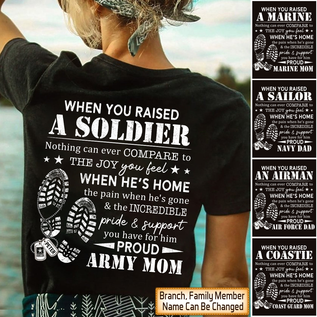 Personalized Shirts Armed Forces When You Raised A Soldier Nothing Can Ever Compare To The Joy You Feel When He's Home Military Shirt HK10 Trhn