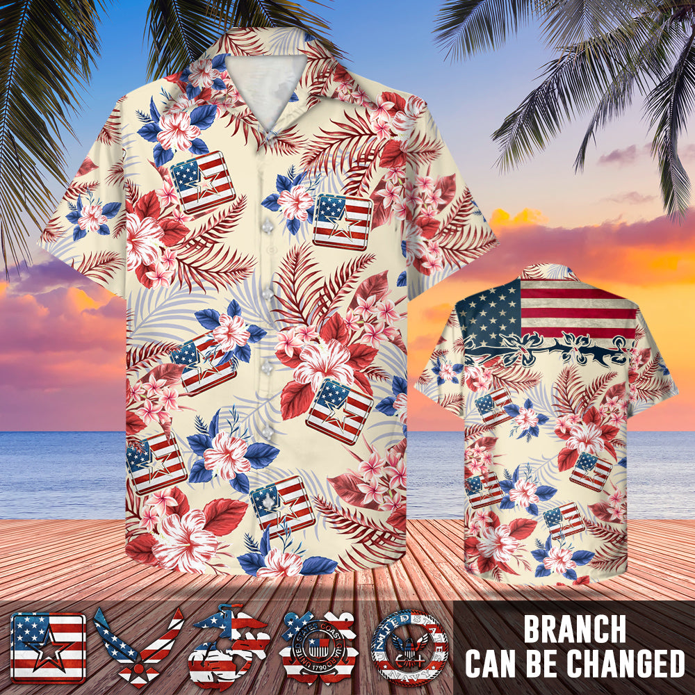 Excoolent US Navy Blue Angels Hawaiian Shirt - Beach Clothes Gifts for Navy Military Personnel