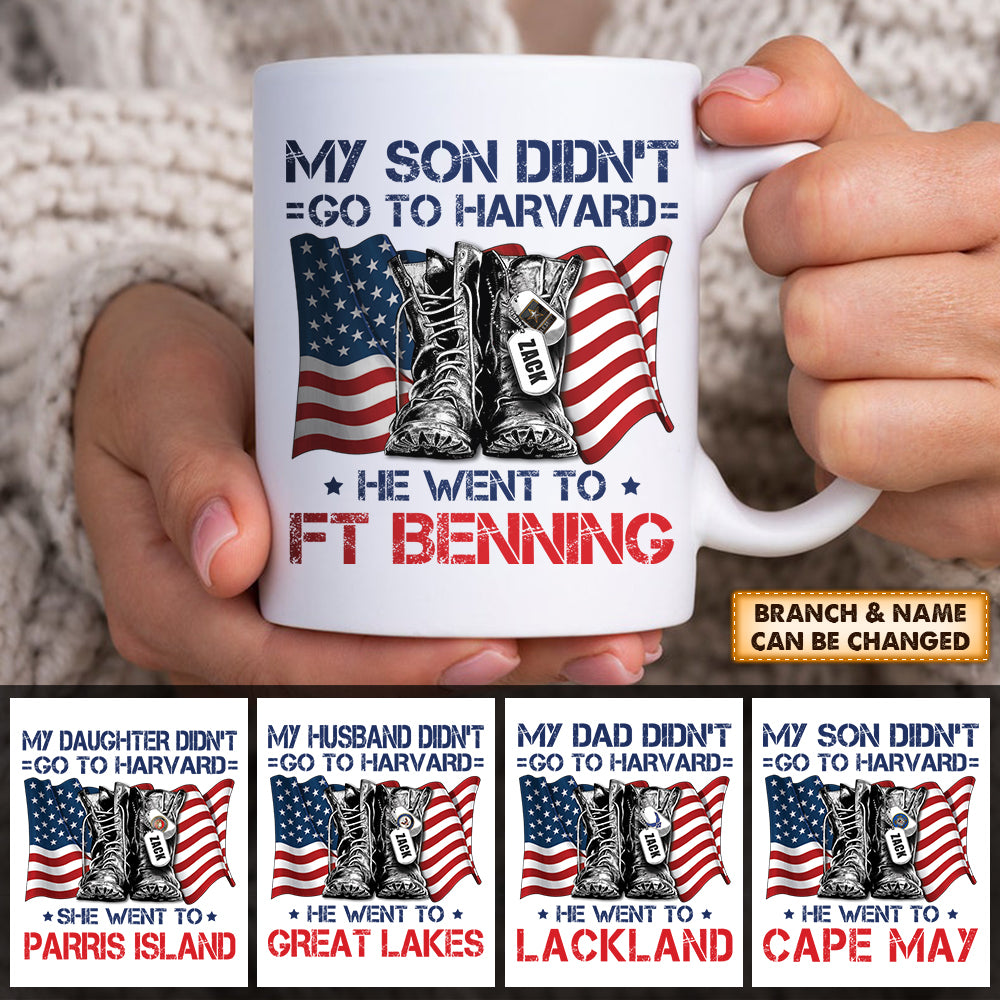 Personalized Family Mug - Daughter and Son - Happiness Is Being A