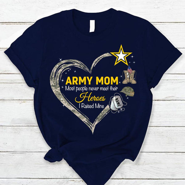 Personalized Shirts My Hero Wears Combat Boots Proud Army Mom 4th July Shirt  For Military Family Member Hk10 Trhn